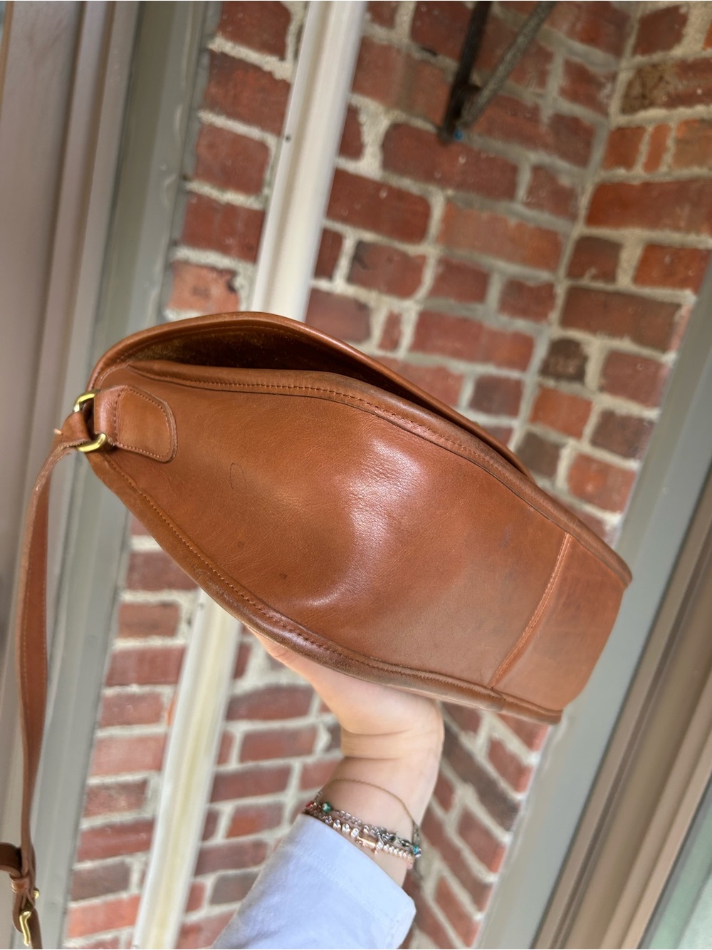Vintage coach city bag style 9790 british tan crossbody turnlock retro y2k purse - Picture 8 of 13